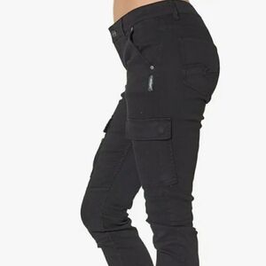Silver Jeans Skinny Cargo Pants Black Women’s Size 25